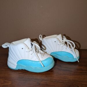 Jordan Kids Sneakers in White and Aqua